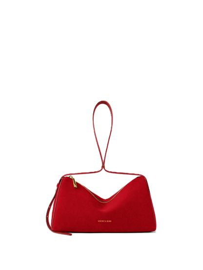 Veronica Beard | Prism Mini Bag in Red Suede Crimson