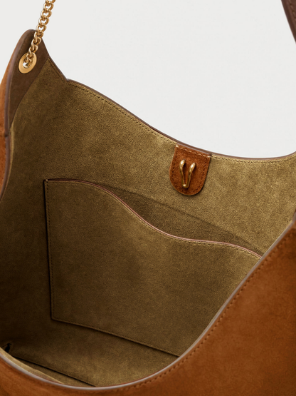 Veronica Beard | Jour Slouchy Shoulder Bag in Brown Tobacco