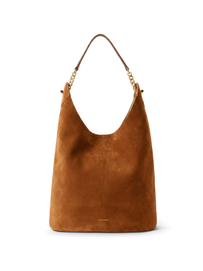 Veronica Beard | Jour Slouchy Shoulder Bag in Brown Tobacco