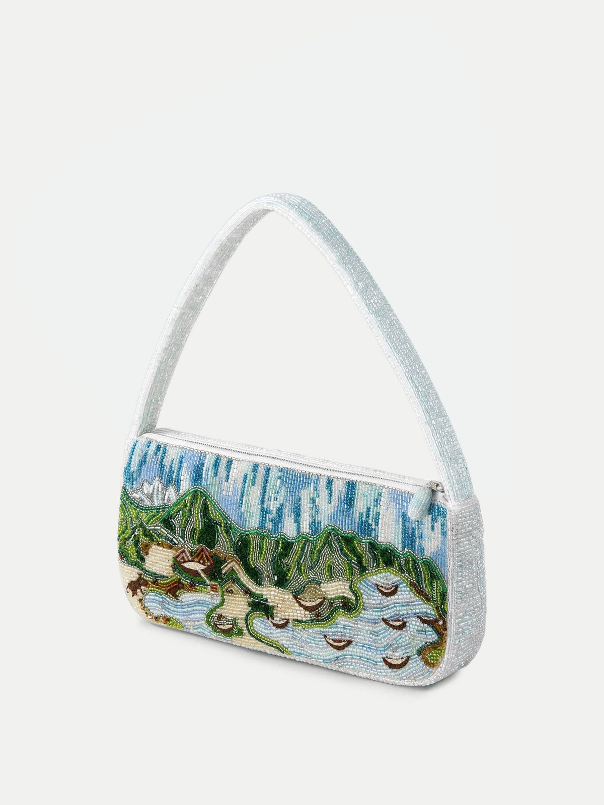 Veronica Beard | Pauline Beaded Shoulder Bag in Multi Multi