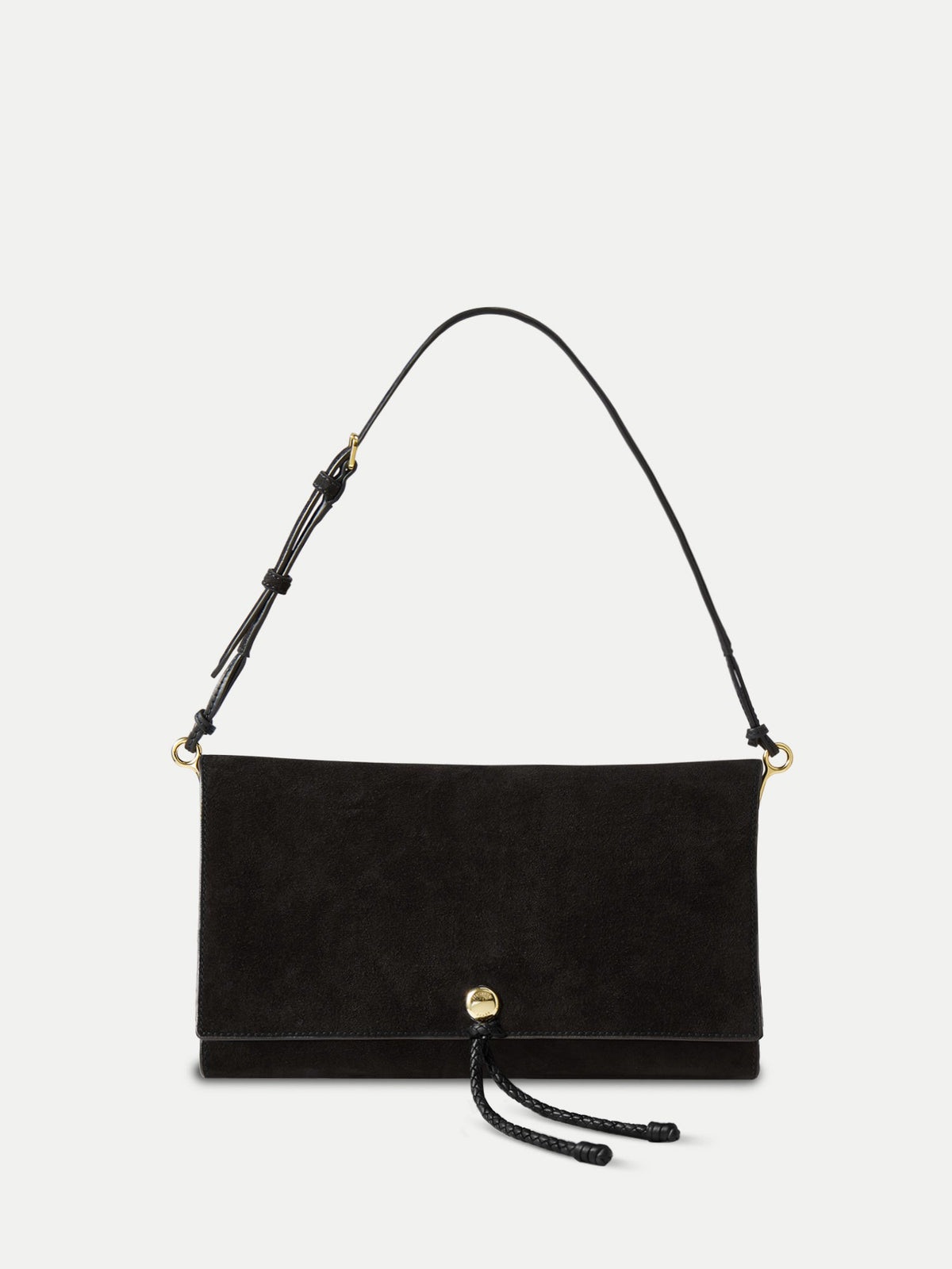 Veronica Beard | Edit Bag in Black Suede Black