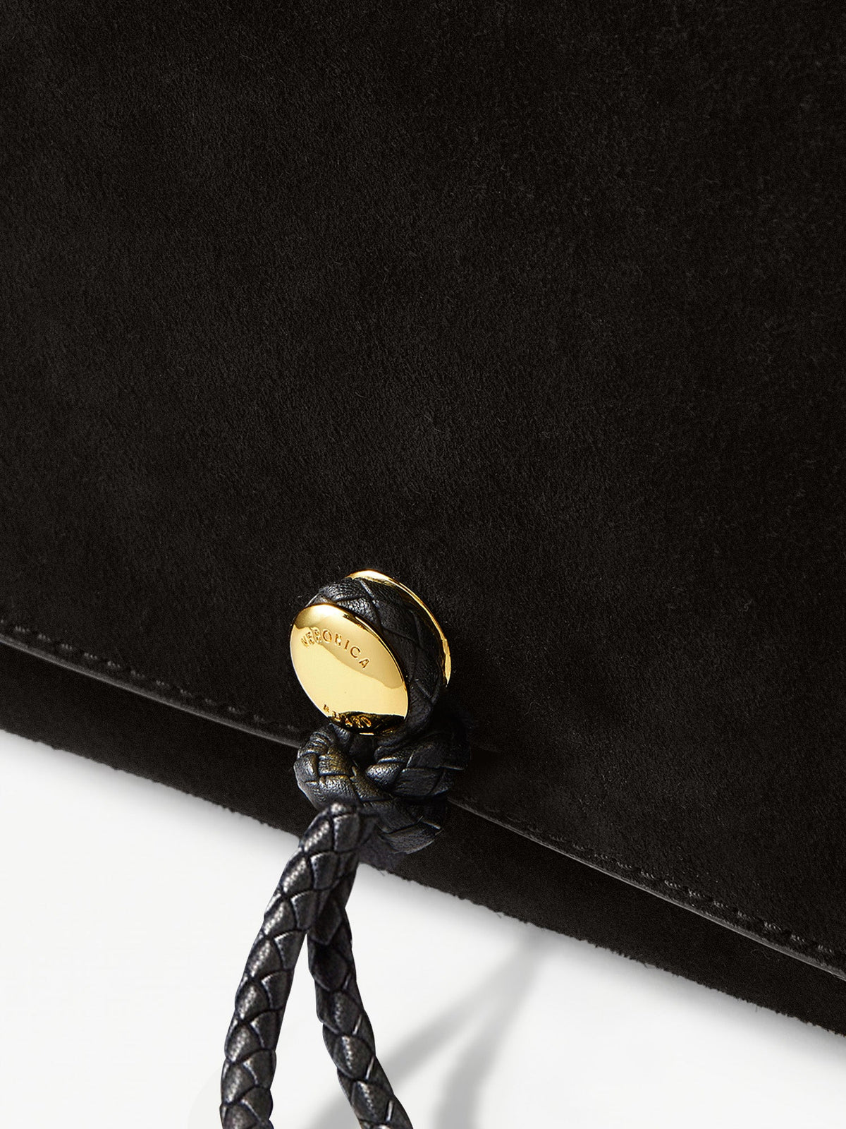 Veronica Beard | Edit Bag in Black Suede Black