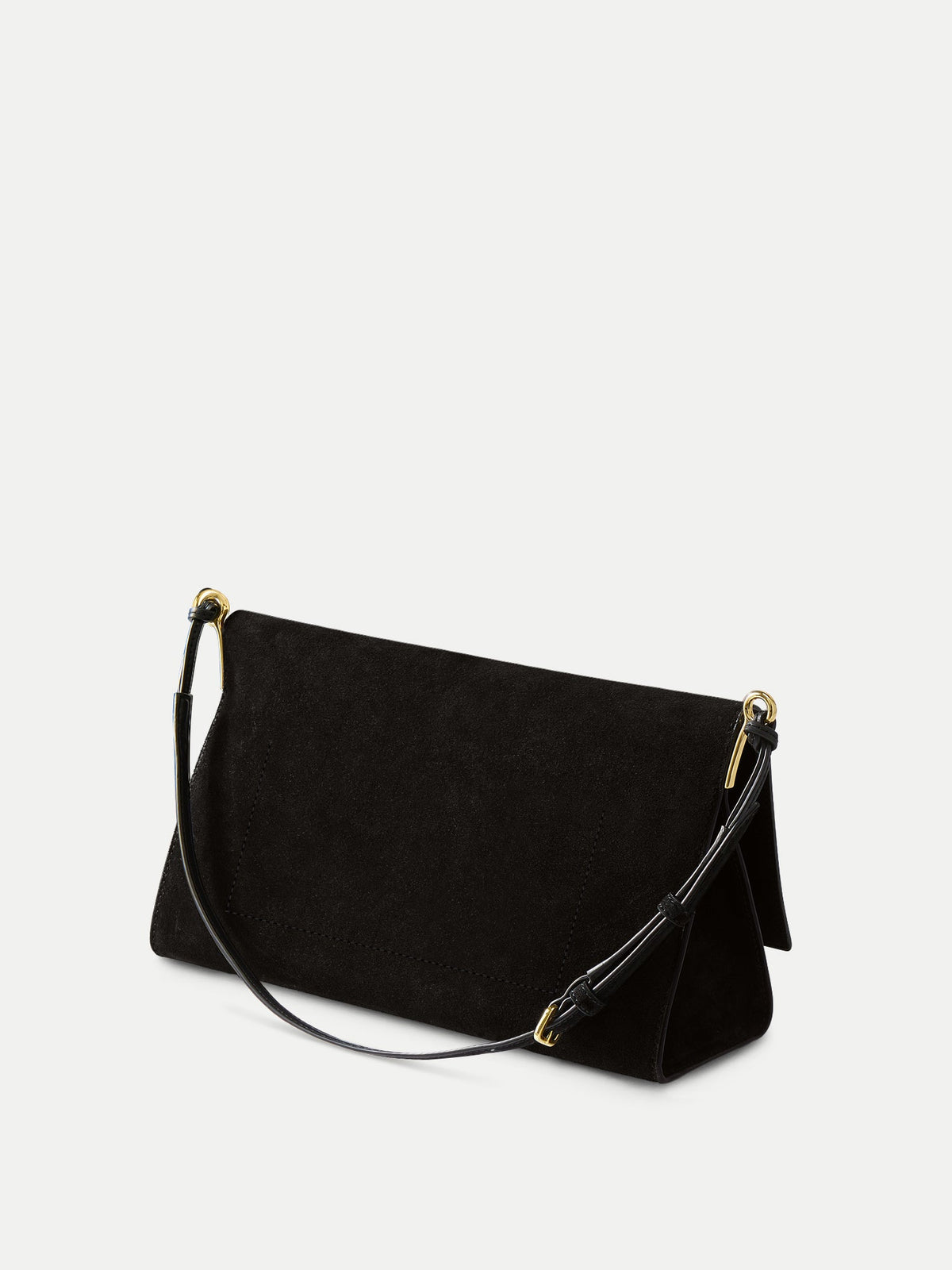 Veronica Beard | Edit Bag in Black Suede Black