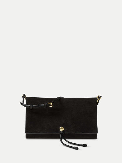 Veronica Beard | Edit Bag in Black Suede Black