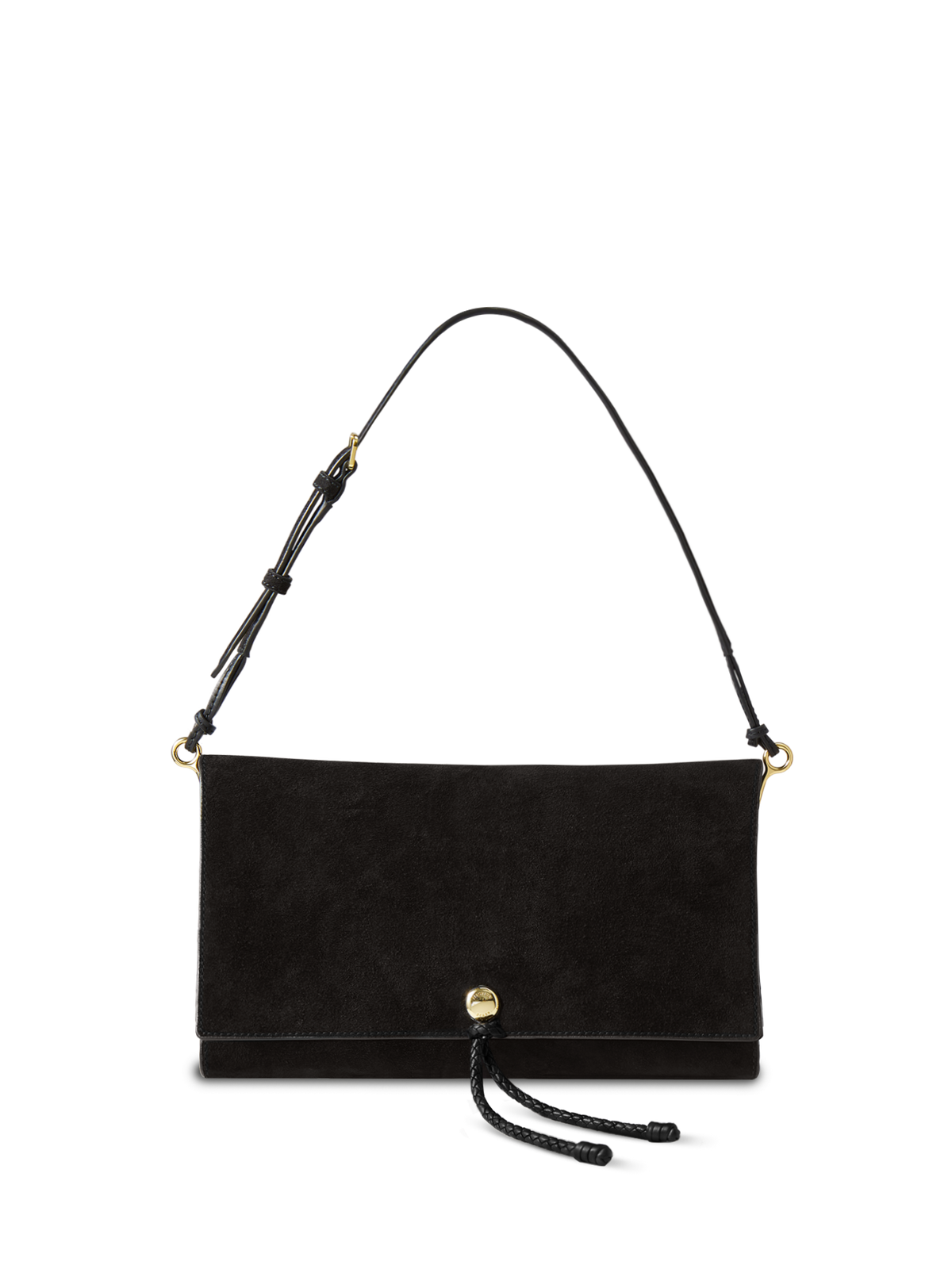 Veronica Beard | Edit Bag in Black Suede Black