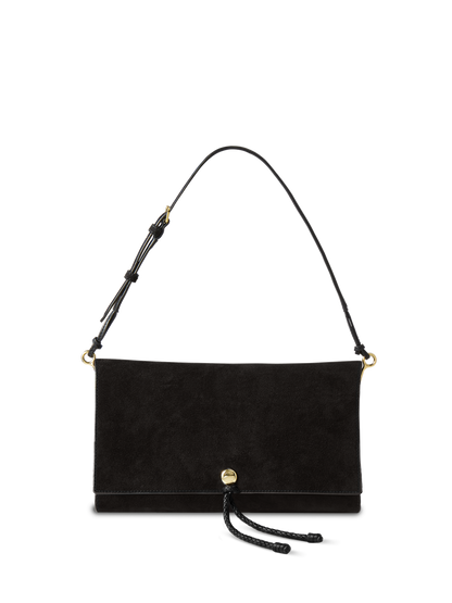 Veronica Beard | Edit Bag in Black Suede Black