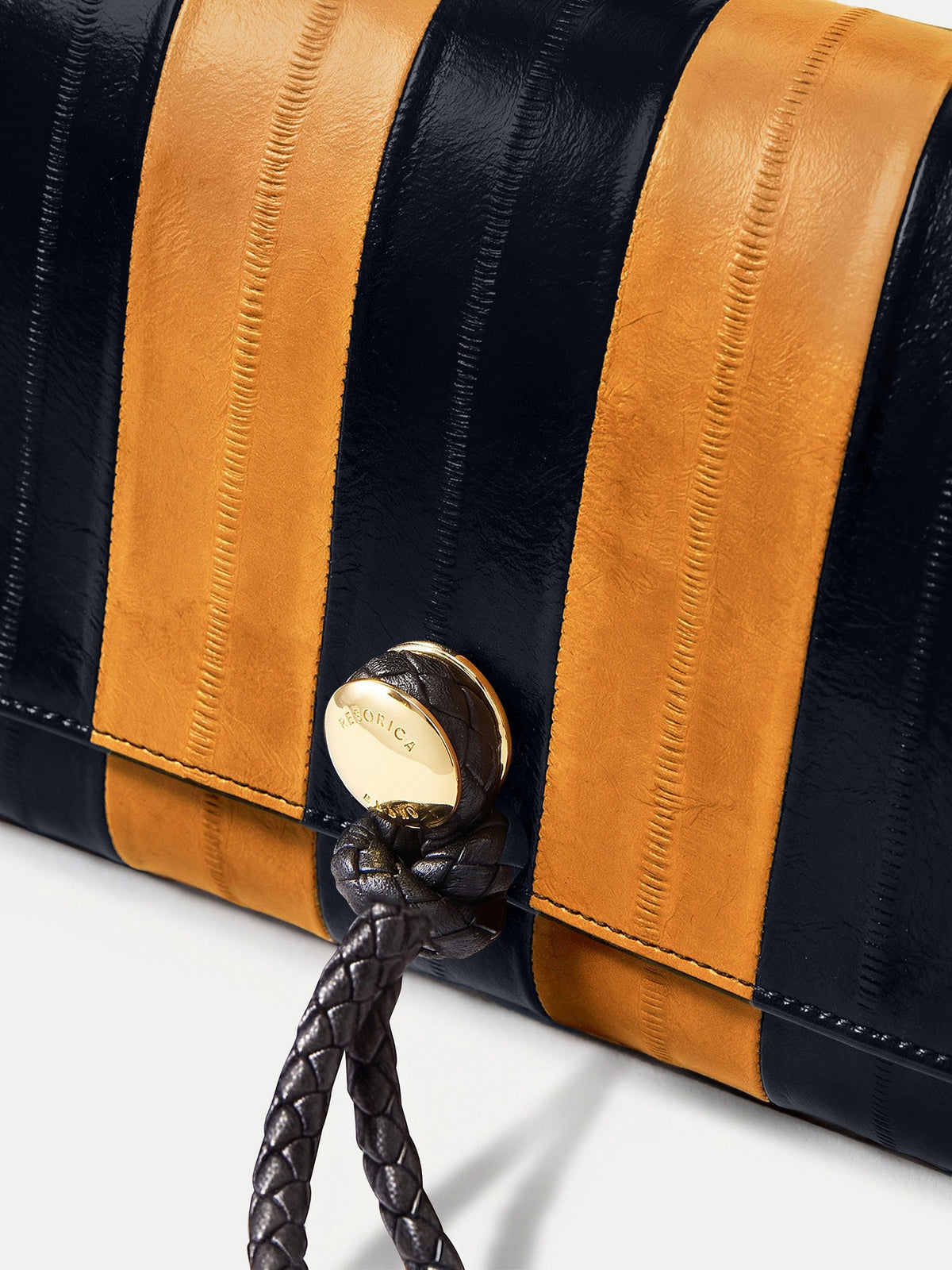 Veronica Beard | Edit Bag in Tan & Black Stripes Acorn Multi Acorn Multi