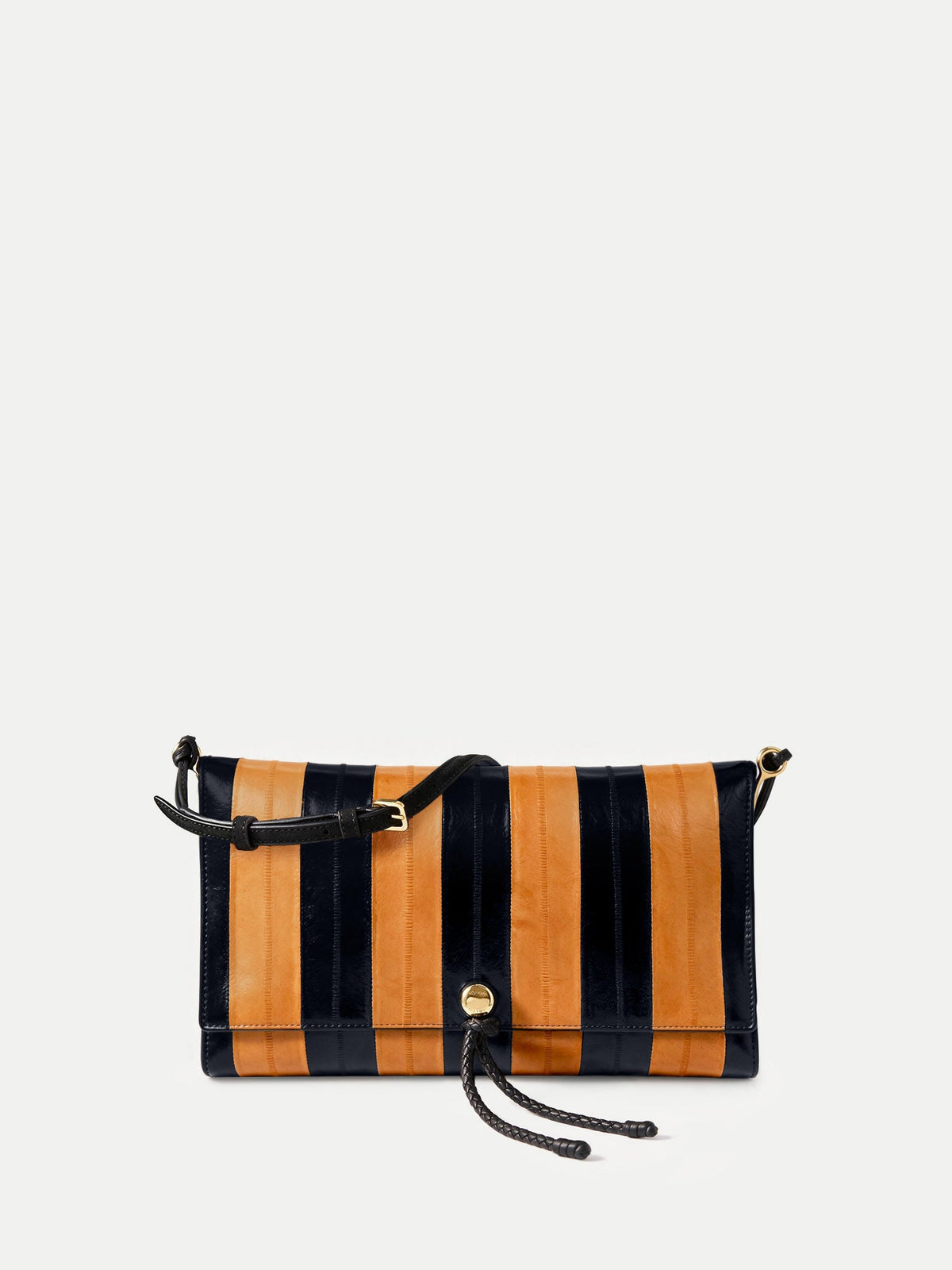 Veronica Beard | Edit Bag in Tan & Black Stripes Acorn Multi Acorn Multi