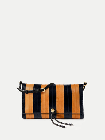 Veronica Beard | Edit Bag in Tan & Black Stripes Acorn Multi Acorn Multi