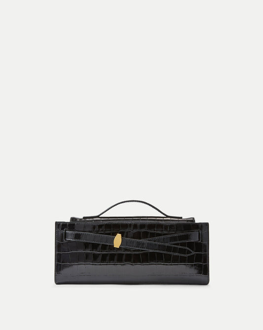 Veronica Beard | Veronica Beard Dash Clutch in Black Black Croc