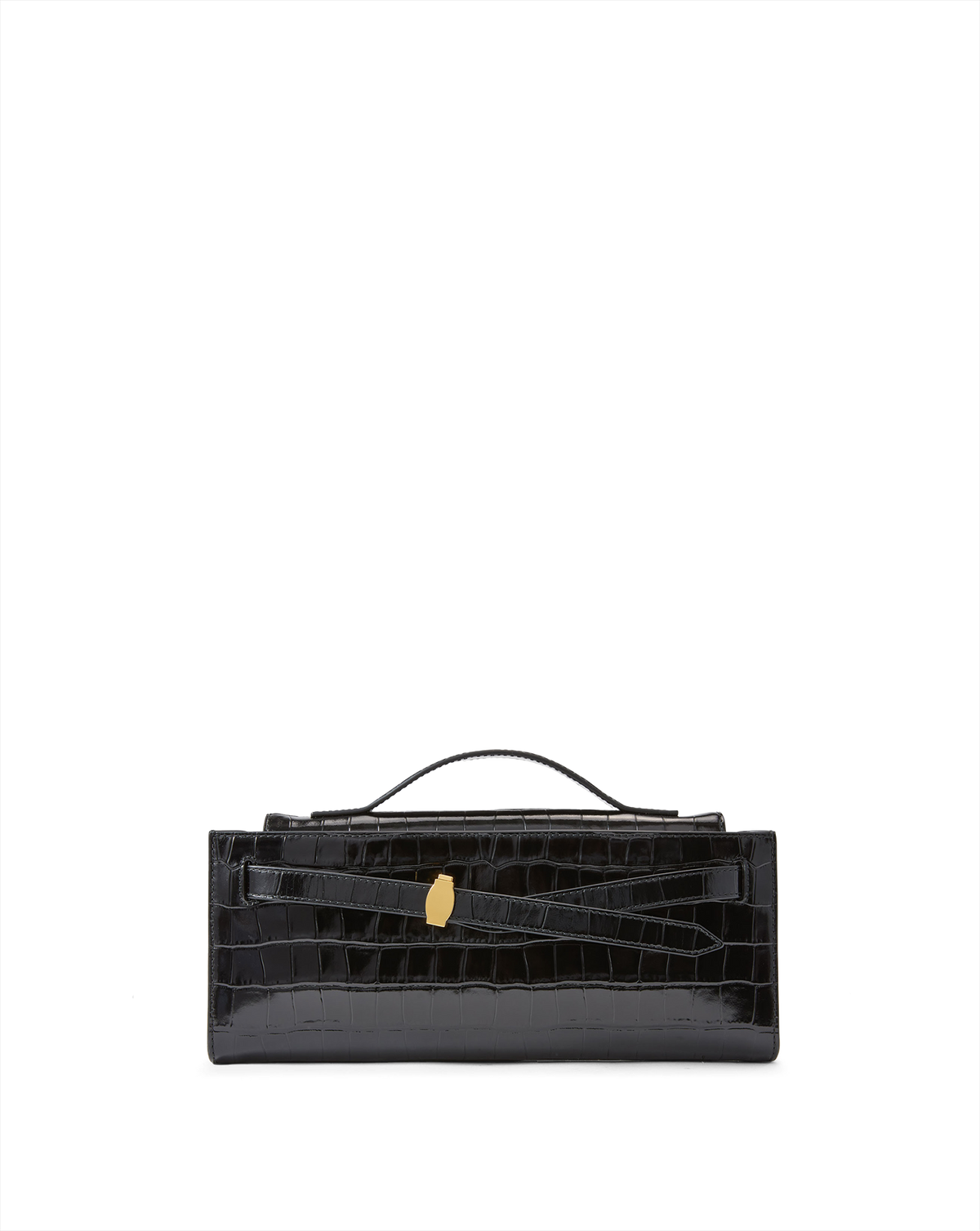 Veronica Beard | Veronica Beard Dash Clutch in Black Black Croc