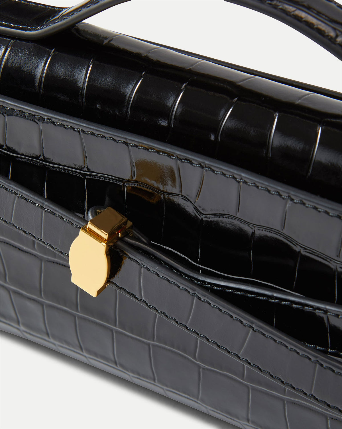 Veronica Beard | Veronica Beard Dash Clutch in Black Black Croc