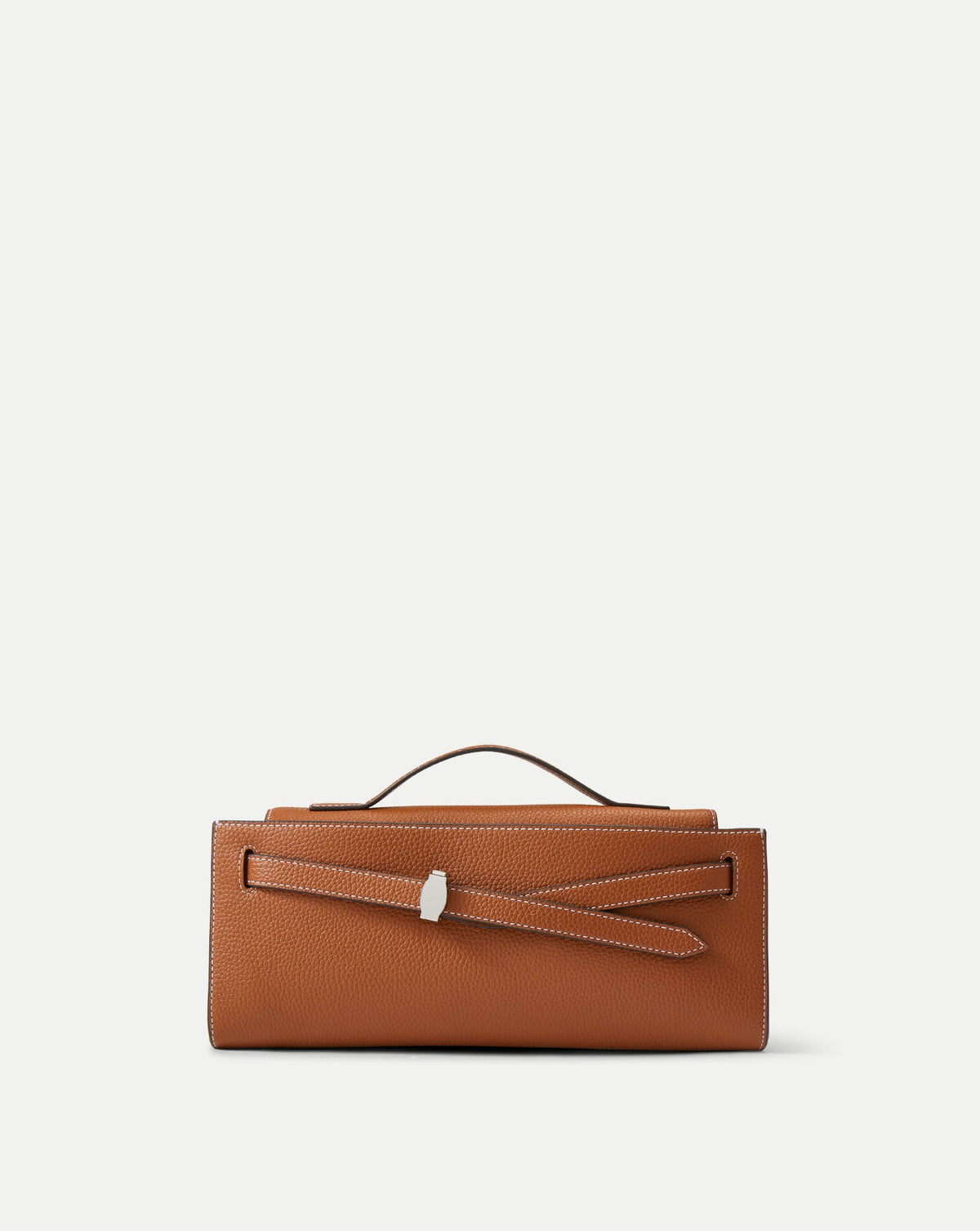 Veronica Beard | Veronica Beard Dash Clutch in Tan Leather Hazelwood Hazelwood