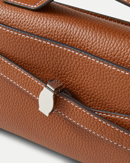 Veronica Beard | Veronica Beard Dash Clutch in Tan Leather Hazelwood Hazelwood