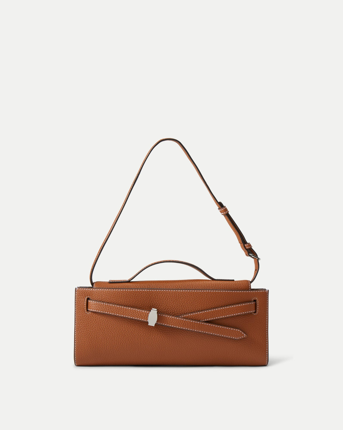 Veronica Beard | Veronica Beard Dash Clutch in Tan Leather Hazelwood Hazelwood