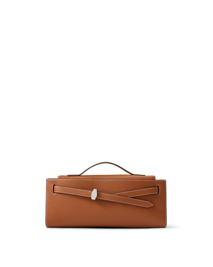 Veronica Beard | Veronica Beard Dash Clutch in Tan Leather Hazelwood Hazelwood