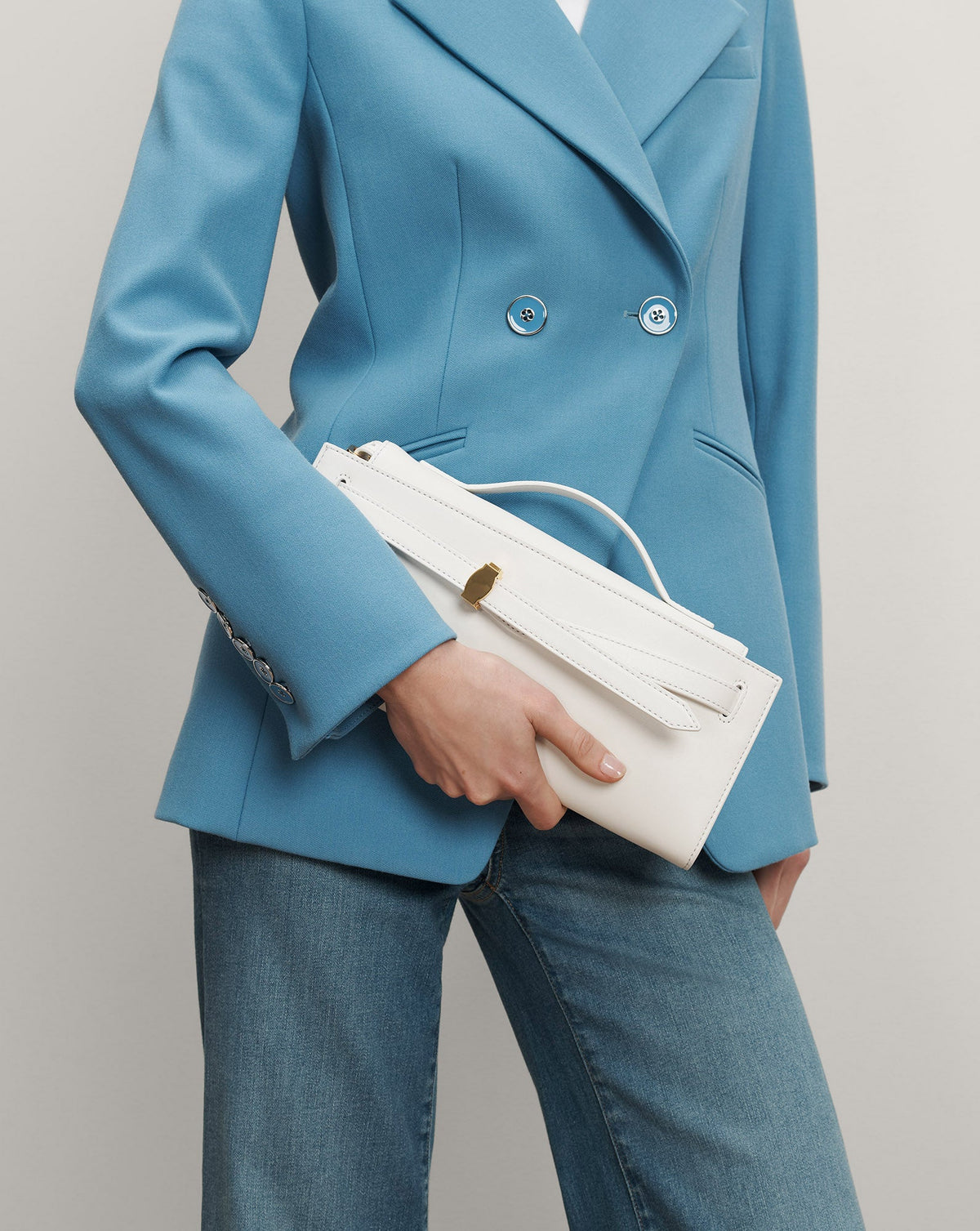 Veronica Beard | Veronica Beard Dash Clutch in Off-White Off-White