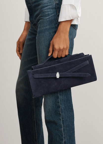 Veronica Beard | Veronica Beard Dash Clutch in Navy Seude Navy