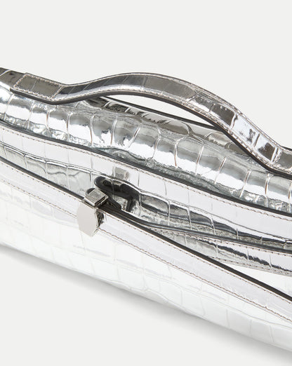 Veronica Beard | Veronica Beard Dash Clutch in Silver Silver