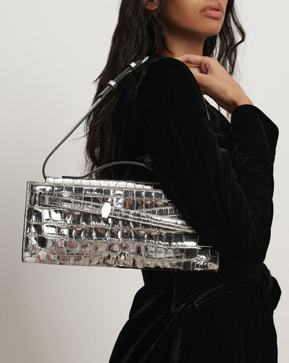 Veronica Beard | Veronica Beard Dash Clutch in Silver Silver