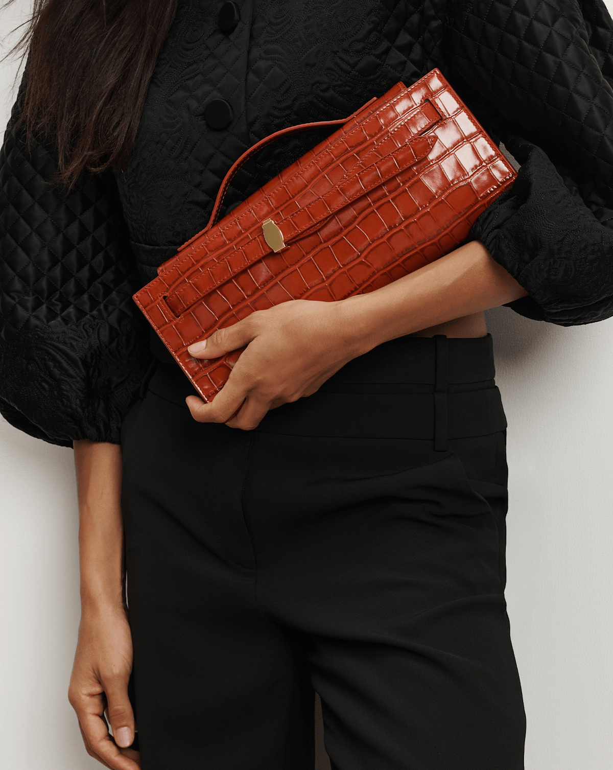 Veronica Beard | Veronica Beard Dash Clutch in Carnelian Red Carnelian Red