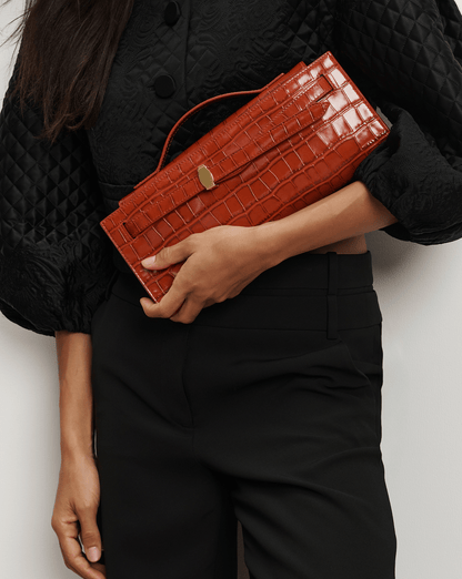 Veronica Beard | Veronica Beard Dash Clutch in Carnelian Red Carnelian Red