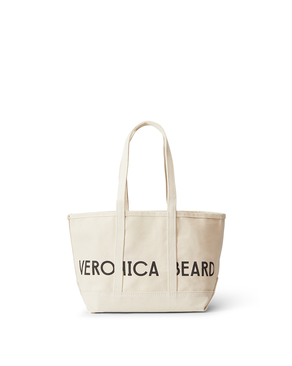 Veronica Beard | Small Canvas Logo Tote in Natural Natural