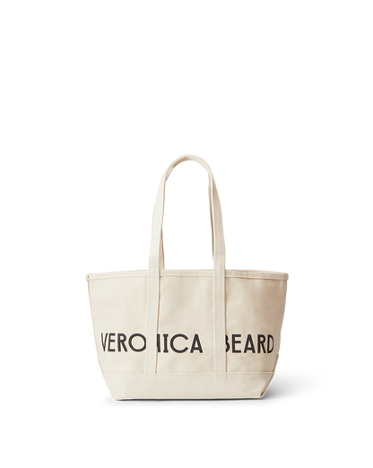 Veronica Beard | Small Canvas Logo Tote in Natural Natural