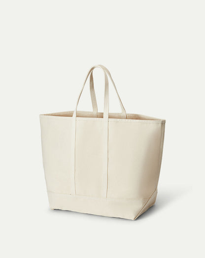 Veronica Beard | Large Canvas Logo Tote in Natural Natural