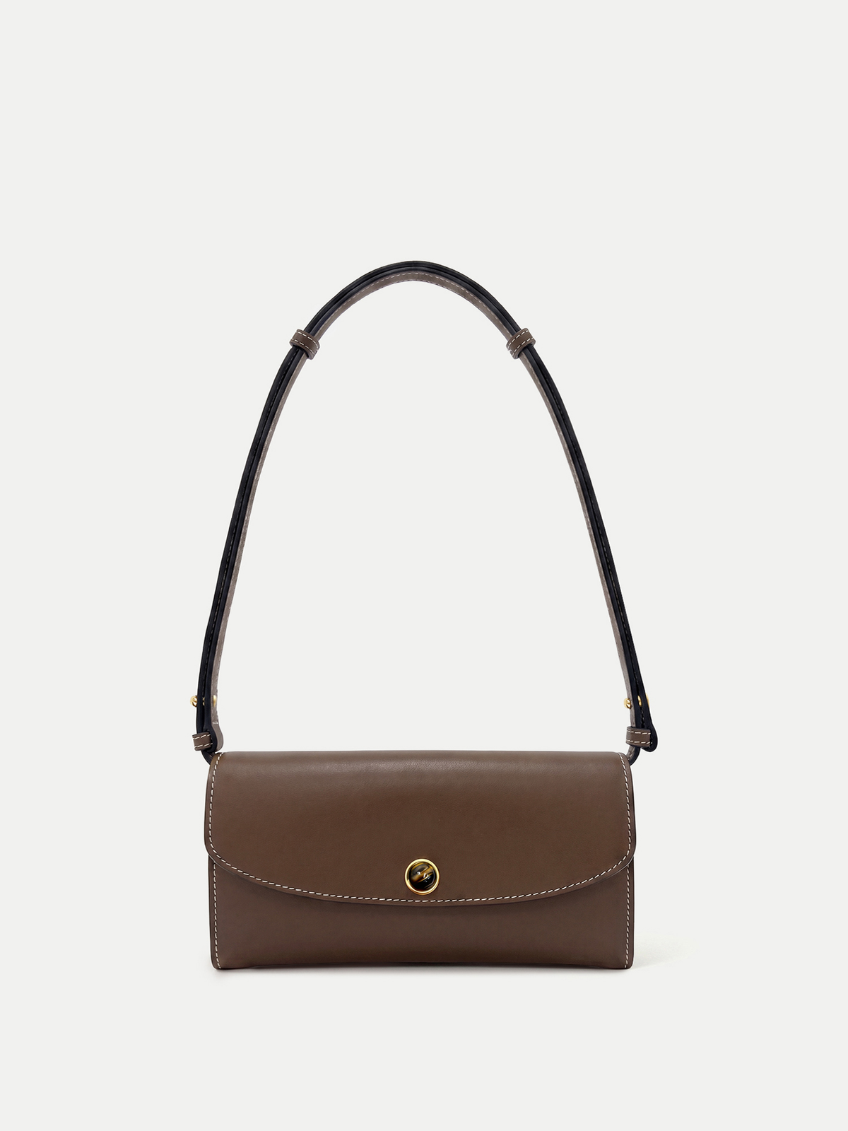 Veronica Beard | Leather Crossbody Wallet in Brown Whiskey Whiskey