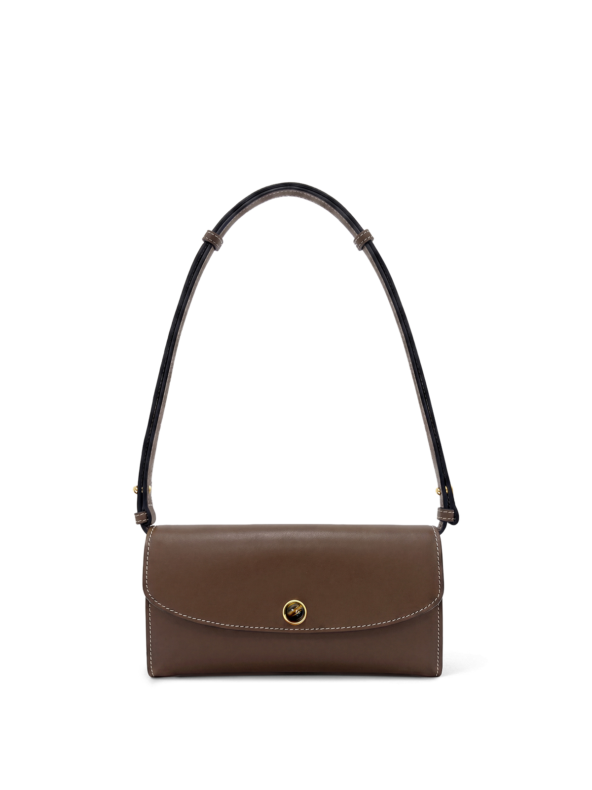 Veronica Beard | Leather Crossbody Wallet in Brown Whiskey Whiskey
