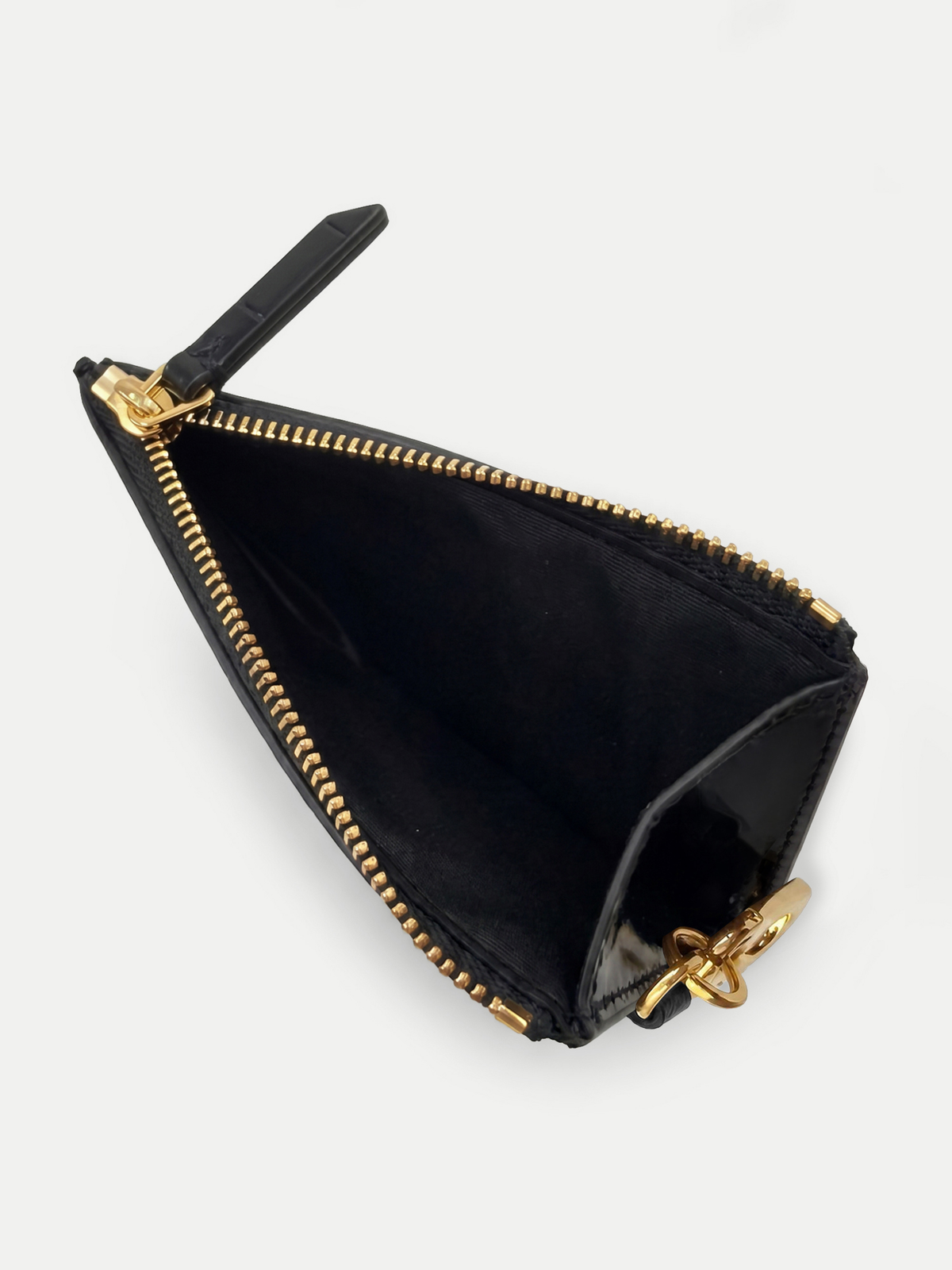 Veronica Beard | Croc-Embossed Card Holder in Black Black