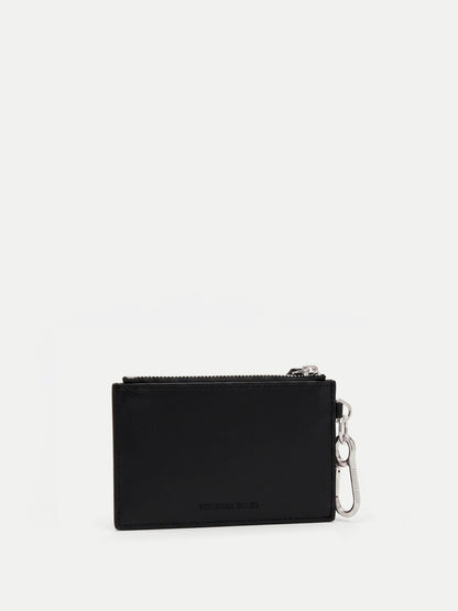Veronica Beard | Snake-Embossed Card Holder in Taupe Bark Multi Bark Multi
