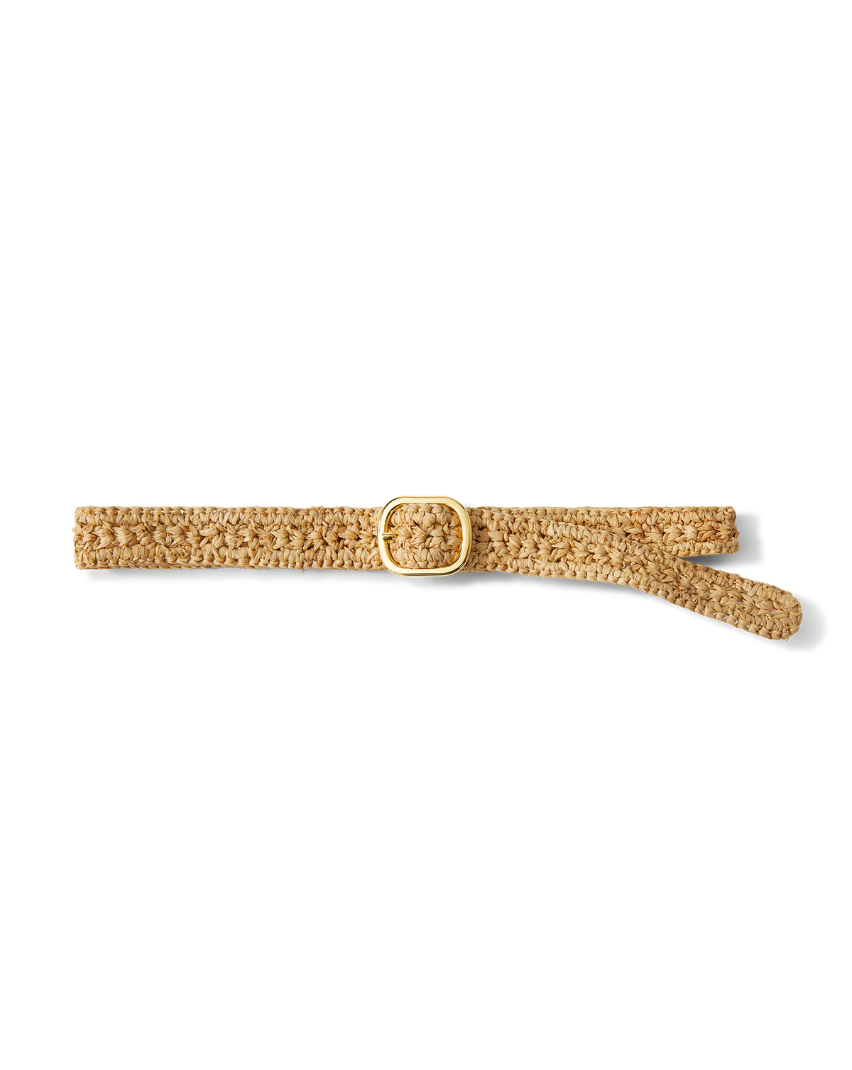 Veronica Beard | Loop Raffia Belt in Natural Natural