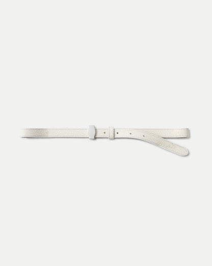 Veronica Beard | Dash Leather Belt in Off-White Off-White