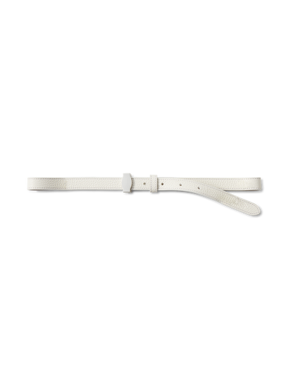 Veronica Beard | Dash Leather Belt in Off-White Off-White