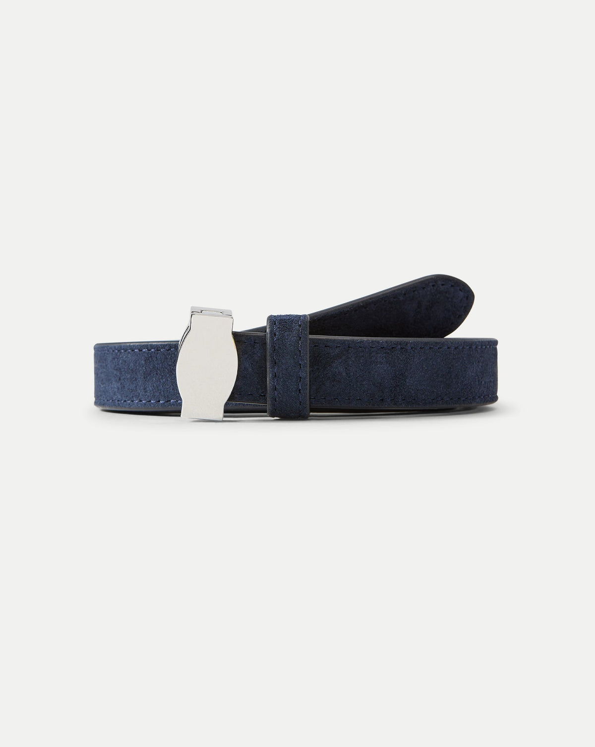 Veronica Beard | Dash Suede Belt in Navy Navy
