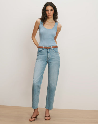 Veronica Beard | Anchor Leather Belt in Hazelwood Hazelwood