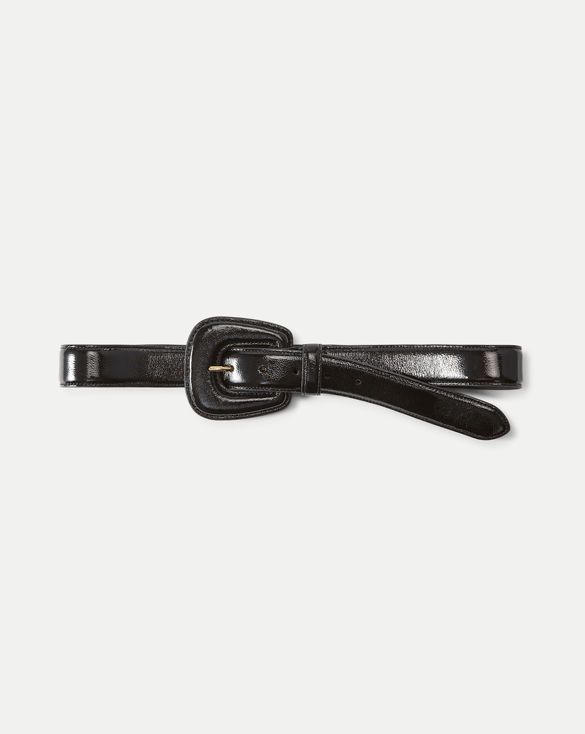 Veronica Beard | Elsy Leather-Buckle Belt in Black Black