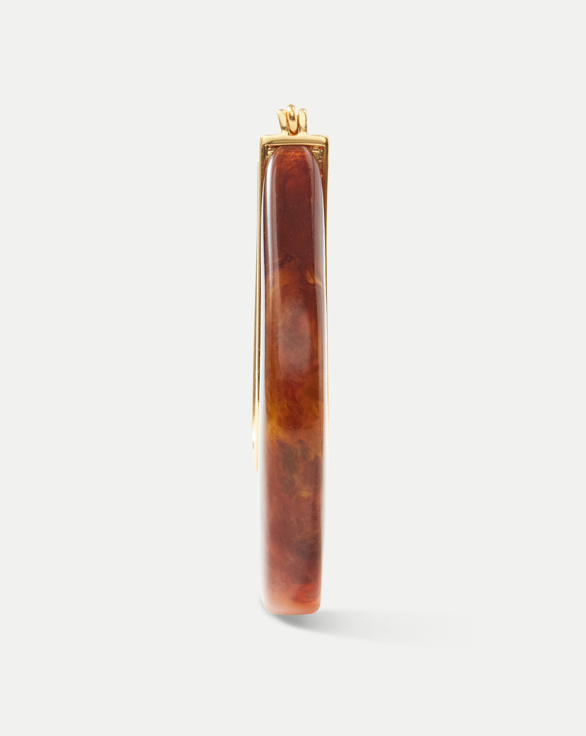 Veronica Beard | Resin Drop Hoop Earring in Tortoise Tortoise