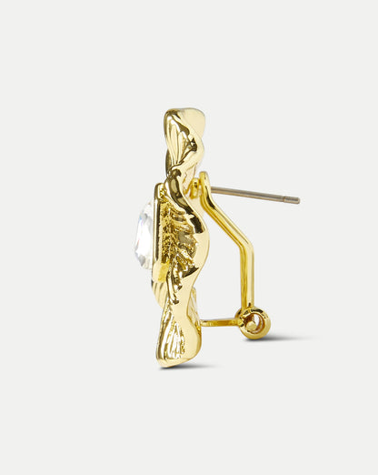 Veronica Beard | Gold Floral Earring in Gold Gold