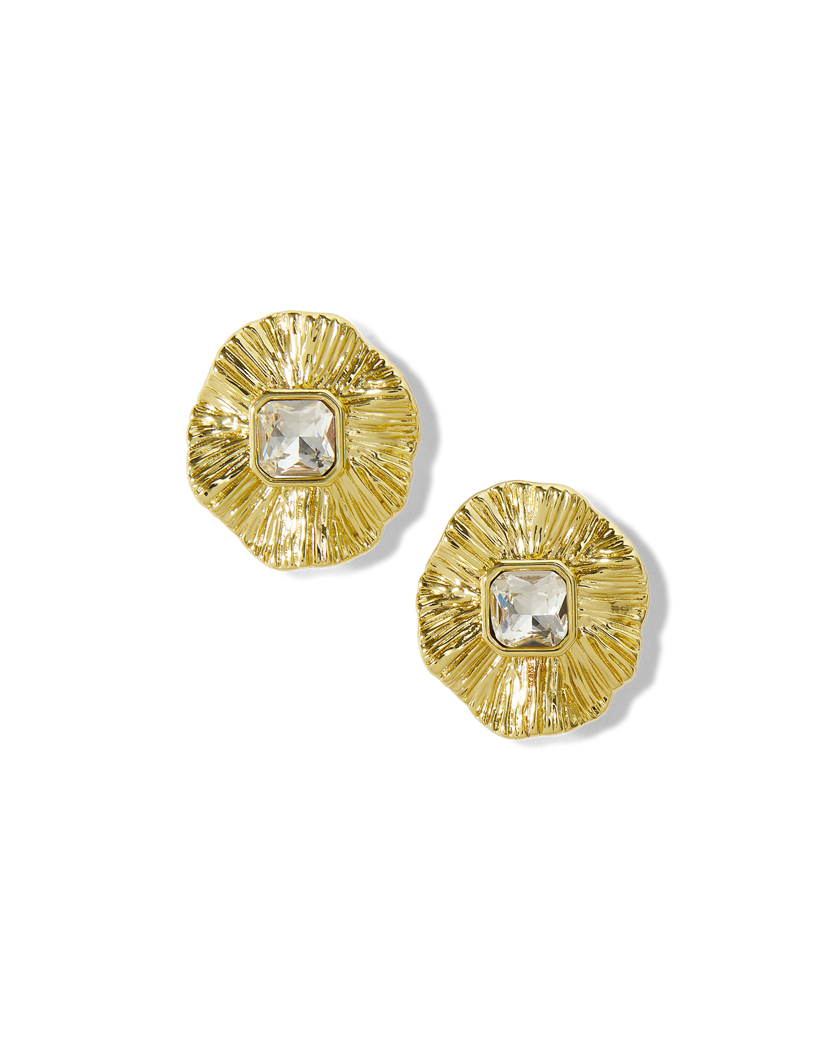 Veronica Beard | Gold Floral Earring in Gold Gold