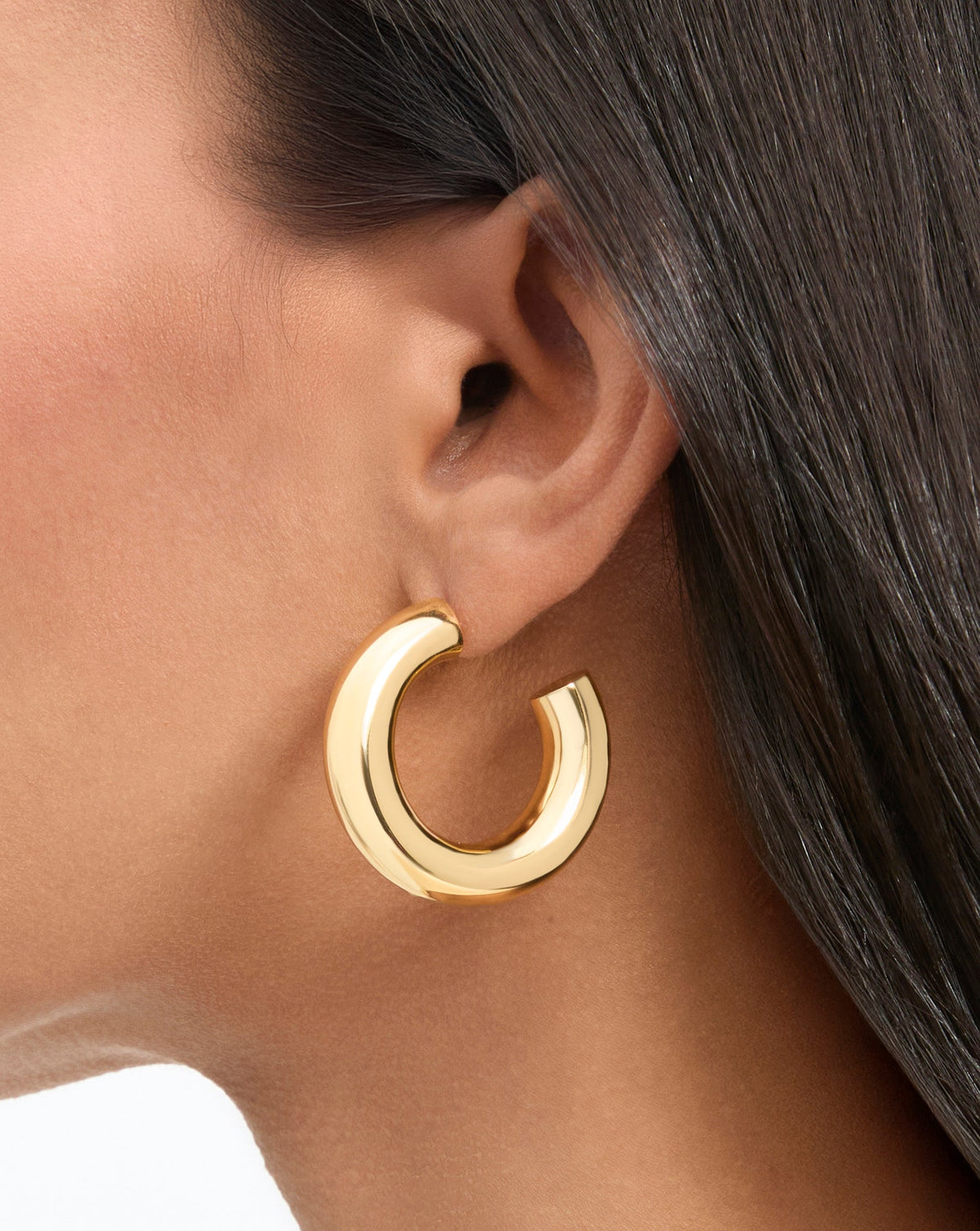 Veronica Beard | Everyday Hoop in Gold Gold