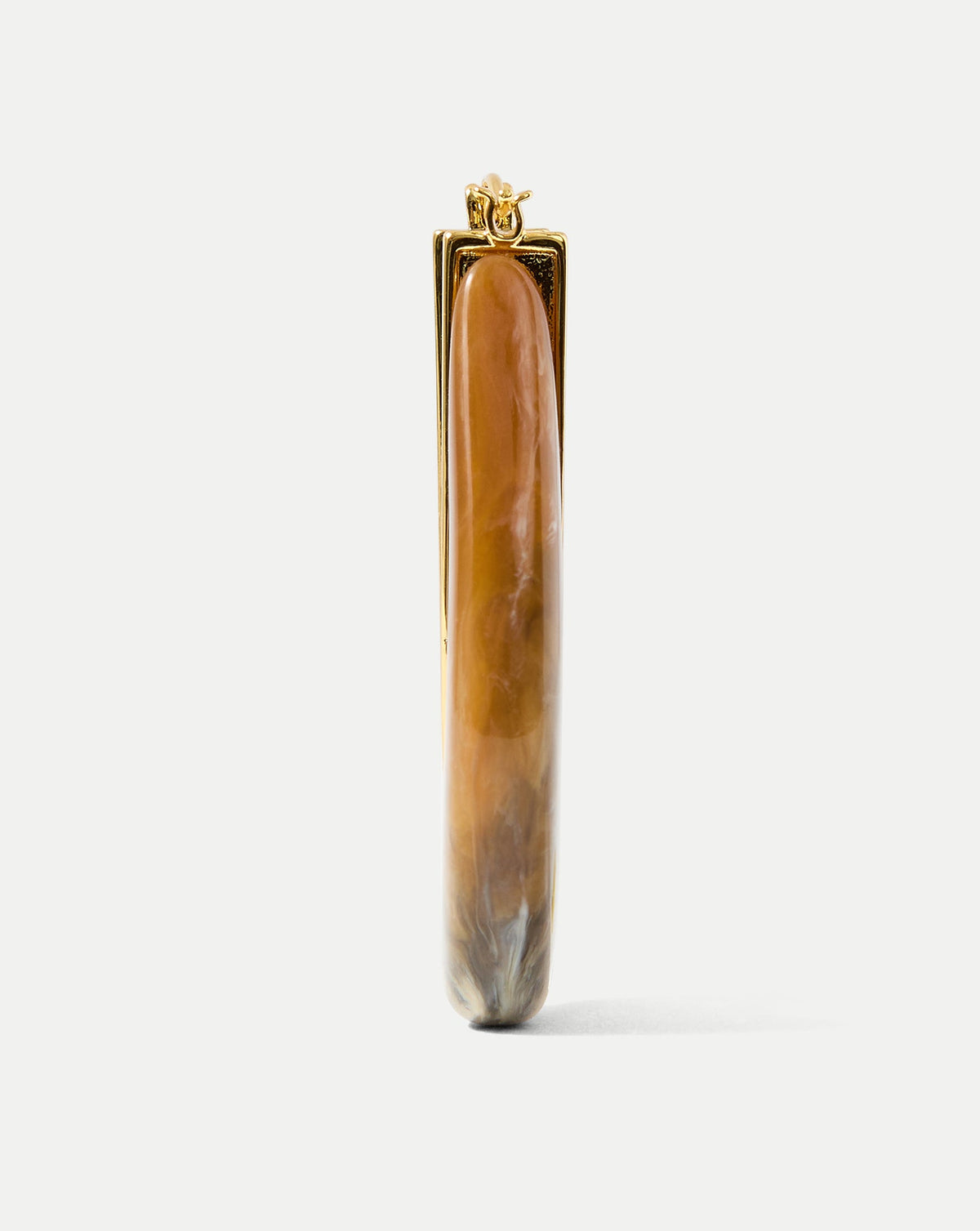 Veronica Beard | Resin Drop Hoop Earring in Caramel Multi Caramel Multi