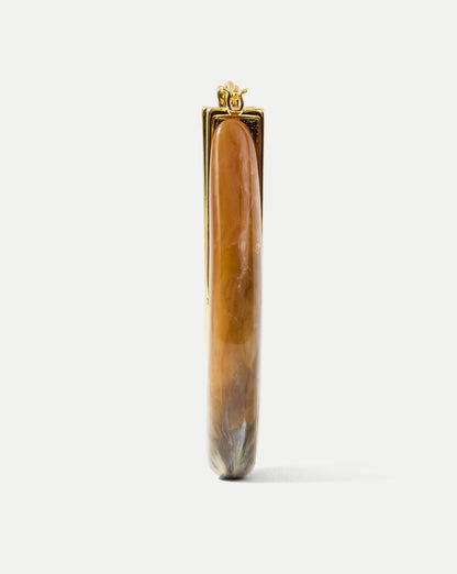 Veronica Beard | Resin Drop Hoop Earring in Caramel Multi Caramel Multi