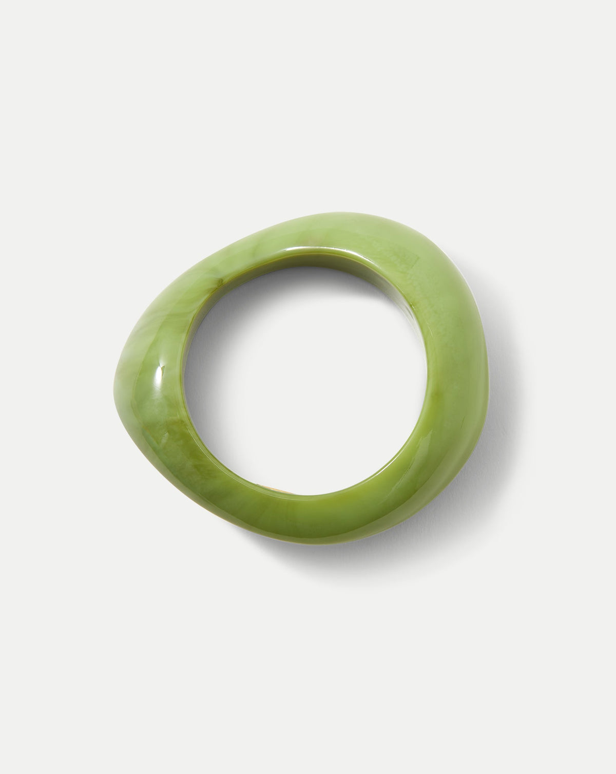 Veronica Beard | Marbled Resin Bangle in Green Light Pistachio