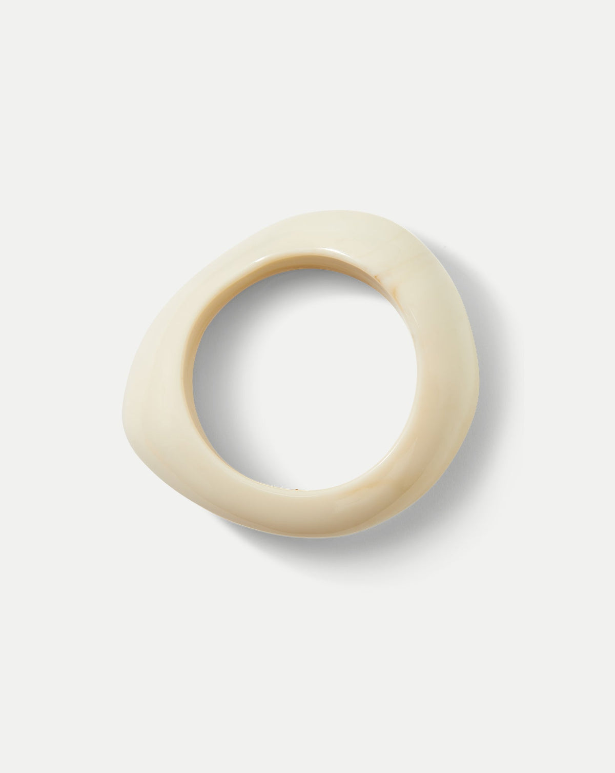 Veronica Beard | Marbled Resin Bangle in Ivory Ivory