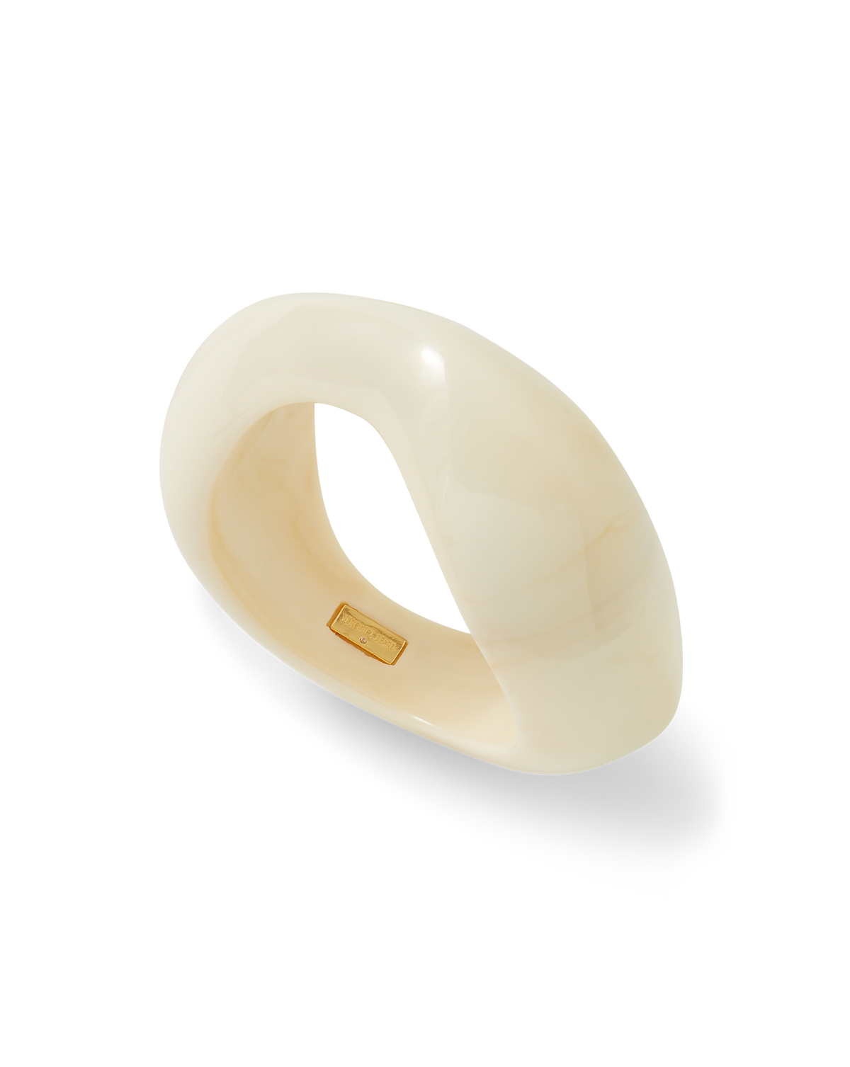 Veronica Beard | Marbled Resin Bangle in Ivory Ivory