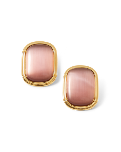 Veronica Beard | Cat’s Eye Stone Earring in Plum Plum