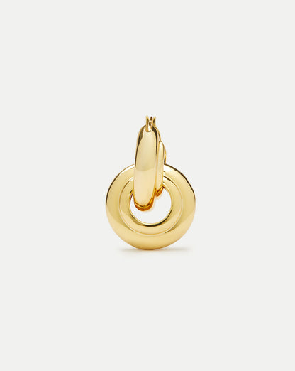 Veronica Beard | Interlocking Hoop Earring Gold